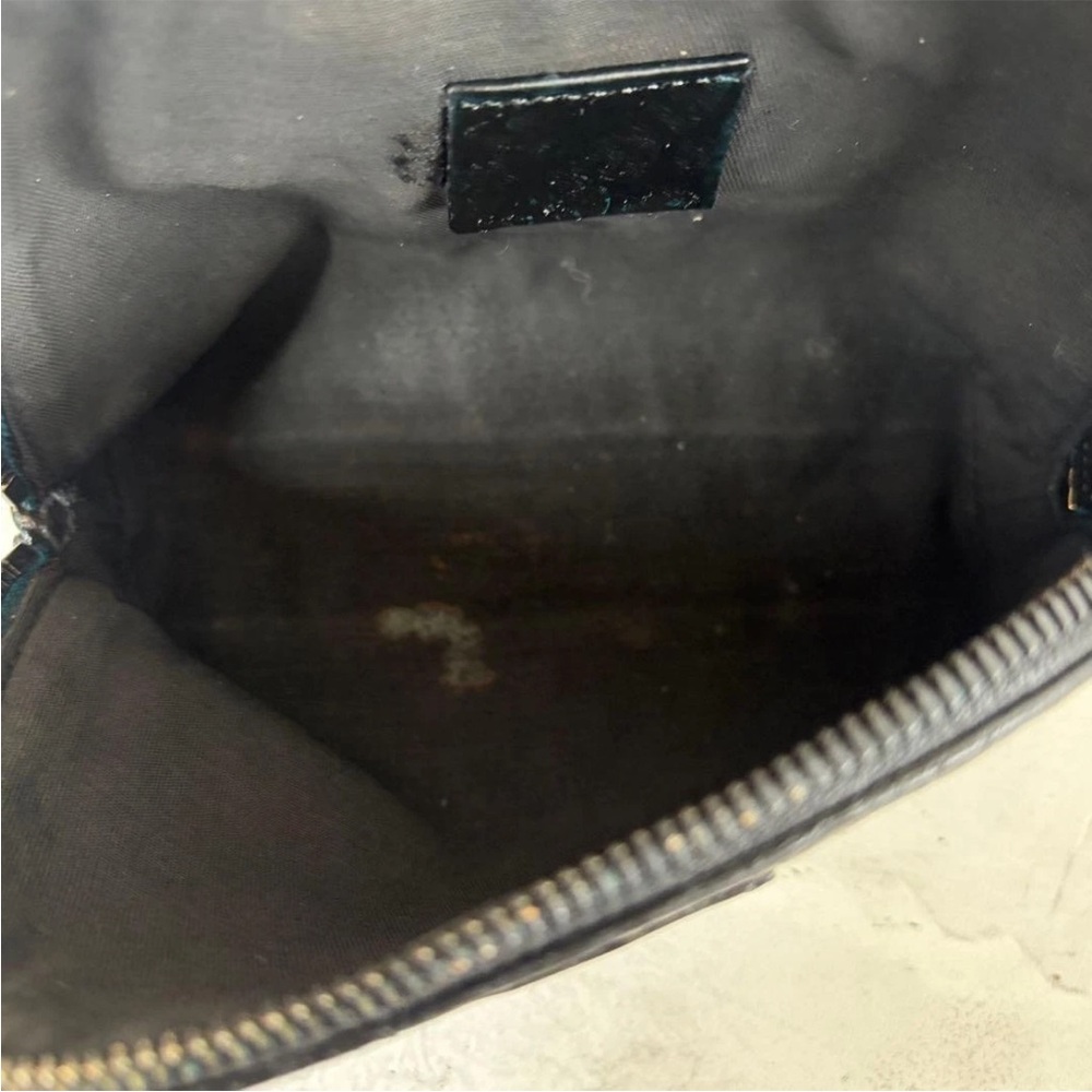Gucci Embossed Black Leather Clutch - Picture 6 of 9